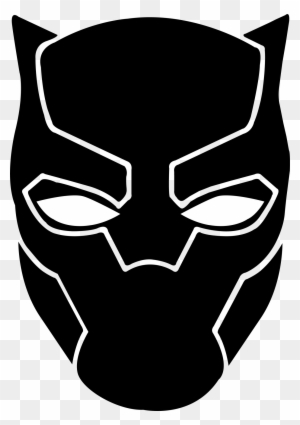 Black Panther - Black Panther Face Drawing - Free Transparent PNG