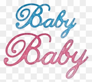 Cheery Lynn Designs Baby 2 Piece Die Set Cut Out - Word Baby In Cursive