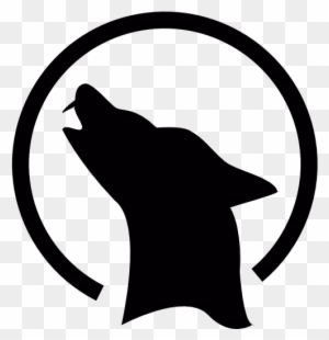 Wolf Howling At The Moon Vector - Predator Icon - Free Transparent PNG ...