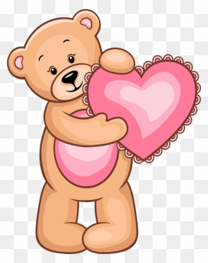 alphabet teddy bear clipart heart