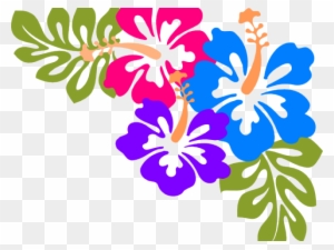 Free Luau Clip Art Clipart - Hawaiian Flowers Transparent Background ...