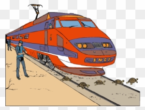 High Speed Train Clipart Hd PNG, Vehicle High Speed Rail Illustration, Hand  Draw, Cartoon, Traffic PNG Image For Free Download