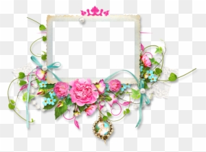 Pink Roses Cluster Frames - Garden Roses - Free Transparent PNG Clipart ...