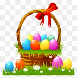 Transparent Easter Basket Png Clipart Picture - Easter Egg Basket ...