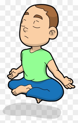 Floating Cartoon Guy In Meditation - Wikimedia Commons - Free ...