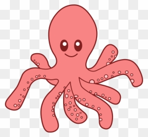 Baby Octopus Clipart - Cute Blue Octopus Clipart - Free Transparent PNG ...