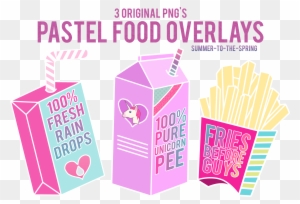 Pastel Food Overlays By Summer - Pastel Png