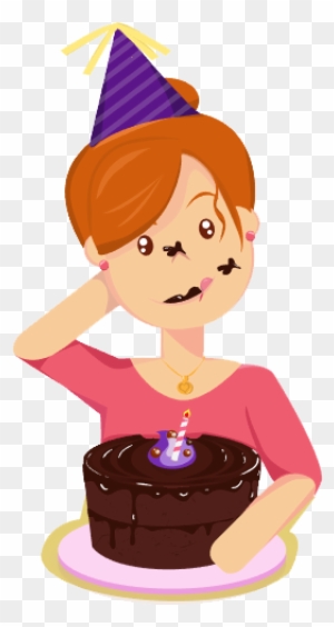 Eating Cake Clipart - Girl Eat Cake Clipart