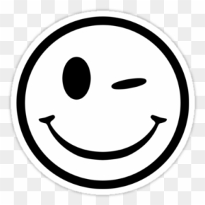 smiley face black and white clip art