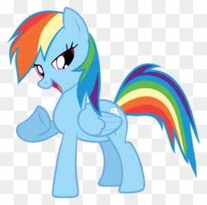 Rainbow Dash Vector - My Little Pony Rainbow Dash - Full Size PNG ...