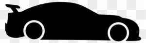 Transport, Racing Car, Car Silhouette, Side Skirts, - Race Car Icon