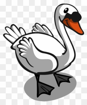 The Ugly Duckling Is Happy - Ugly Duckling Swan Clipart