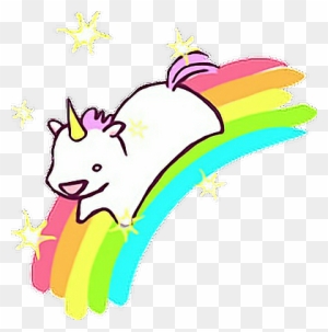 Rainbow Arcoiris Unicorn Unicornio Kawaii - Cute Chibi Unicorn
