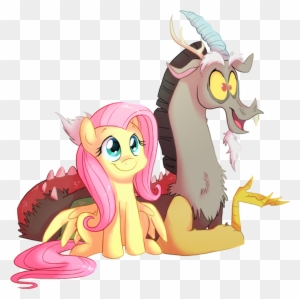 Fluttershy And Discord By Fillyblue By C - Mlp Discord And Fluttershy