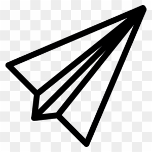 Paper Plane Top View Vector - Paper Airplane From Top