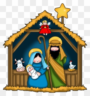 Download Nativity - Nativity Scene Clipart Black And White - Free ...