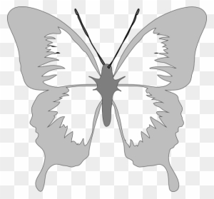 194 Free Butterfly Vector Clip Art Public Domain Vectors - Black And ...