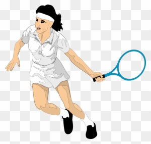 Tennis Player Female File Size - Female Tennis Player Silhouette - Free ...