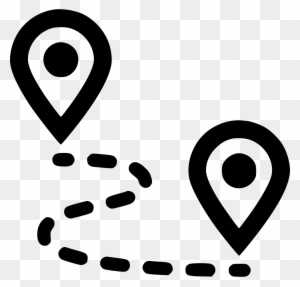 Route Pin Gps Map Marker Navigate Navigation Plan Road - Road Icon Png