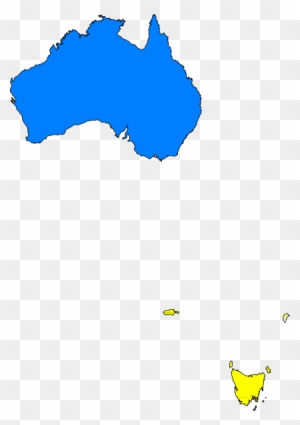 Australia Map Yellow Clip Art At Clker - Australia Map Infographic
