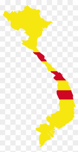 Flag Map Of The State Of Vietnam - Flag Map Of Vietnam