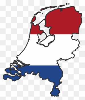 Netherlands - Netherlands Flag Map - Free Transparent Png Clipart 