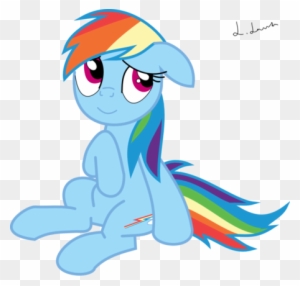 Rainbow Dash Sitting Vector By Greenmachine987 Rainbow - Rainbow Dash ...