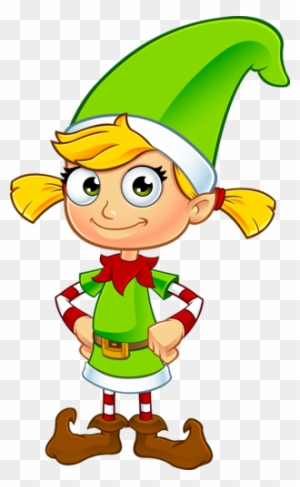 Duendes Nuevas Ideas Decoracion Navidad Puertas Girl Elf Cartoon Free Transparent Png Clipart Images Download