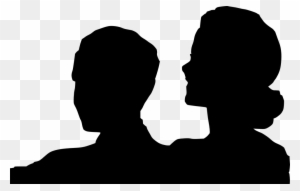 Mother And Adult Son Silhouette