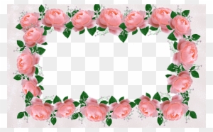 Decorative Element With Red Roses White Flowers And - Rose Border ...