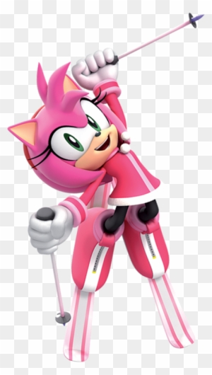 Amy Rose Wallpaper Entitled Amy - Mario And Sonic At The Olympic Winter  Games Amy - Free Transparent PNG Clipart Images Download