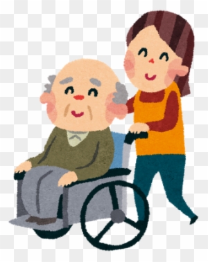 Jpgのサムネール画像 Ojiisan Wheelchair イラスト 高齢 者 介護 Free Transparent Png Clipart Images Download