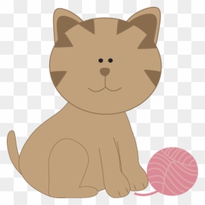 Cat Playing With Yarn Clipart Kitty Clip Art - Cat And Yarn Clipart ...