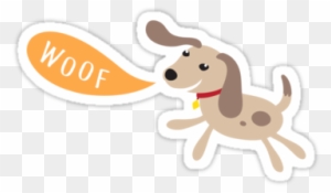 Little Dog Saying Woof - Clipart Dog Saying Woof - Free Transparent PNG ...