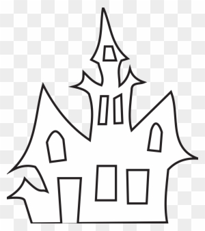 Haunted House Clip Art - Halloween Haunted House Template
