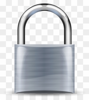 small silver padlock