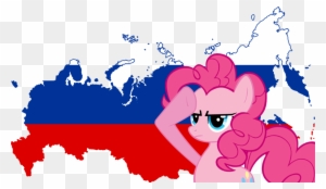 Pinkie Pie Salutes Russia By Shitalloverhumanity - Russia Flag And Map Baby Blanket