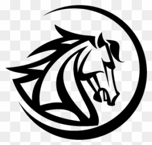 Running Horse Clip Art Download - Black Horse Head Logo