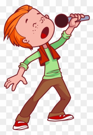 clipart boy singing riptide