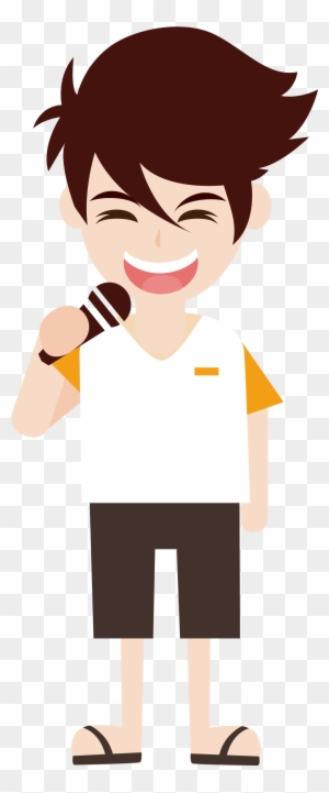 clipart boy singing riptide