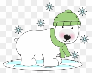 christmas polar bear clipart
