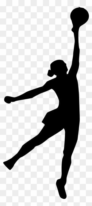 Fast5 Netball World Series Sport Clip Art - Netball Player Silhouette ...