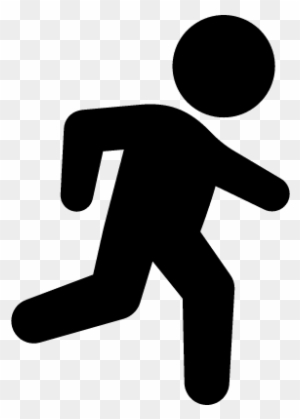 Clipart Of The Man Running Icon - Running Man Icon Png - Free ...