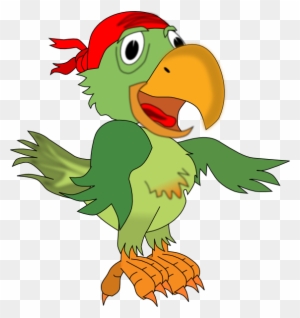 Pirate Parrot Piracy Jack Sparrow Clip Art - Pirate Parrot Clip Art ...