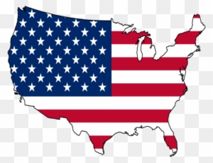 Screaming Baseball Clipart - United States Flag Map