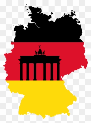 Germany Map Flag 2 - Germanymap Flag - Free Transparent PNG Clipart