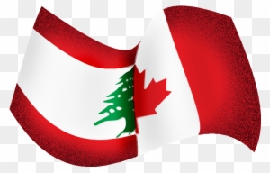 Lebanese Canadian Flag Tattoo By Screamemotion - Lebanon And Canada Flag