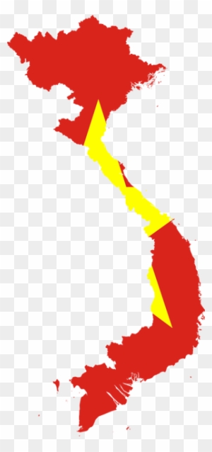 Vietnam Map Flag - Vietnam Map Flag - Free Transparent PNG Clipart ...