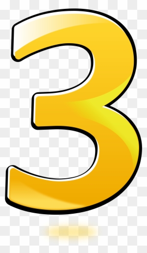 number 3 yellow
