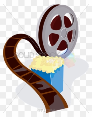 Stock Illustration Of Retro Cartoon Drawing Of Movie - Movie Film